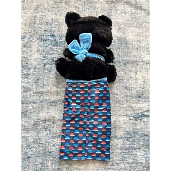 New! Black White Cat Wrestling Puppet Toy - Picture 2 of 4